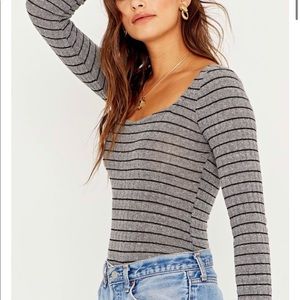 Project Social T Kimora Sweetheart Long Sleeve SZ L